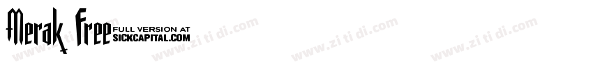 Merak Free字体转换 Merak Free字体转换